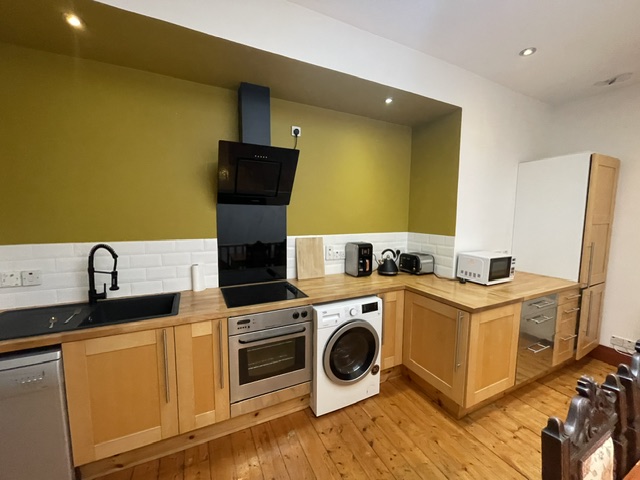 Open-plan kitchen in Strathcanaird Apartment